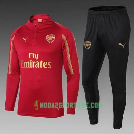 Arsenal Komplet Bluzy Treningowe Czerwony 2018/19